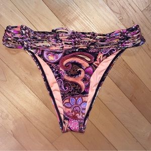 Victoria’s Secret PINK Brazilian bikini swimsuit braided bottoms